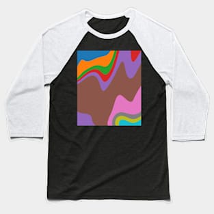 Gradient waves. Baseball T-Shirt